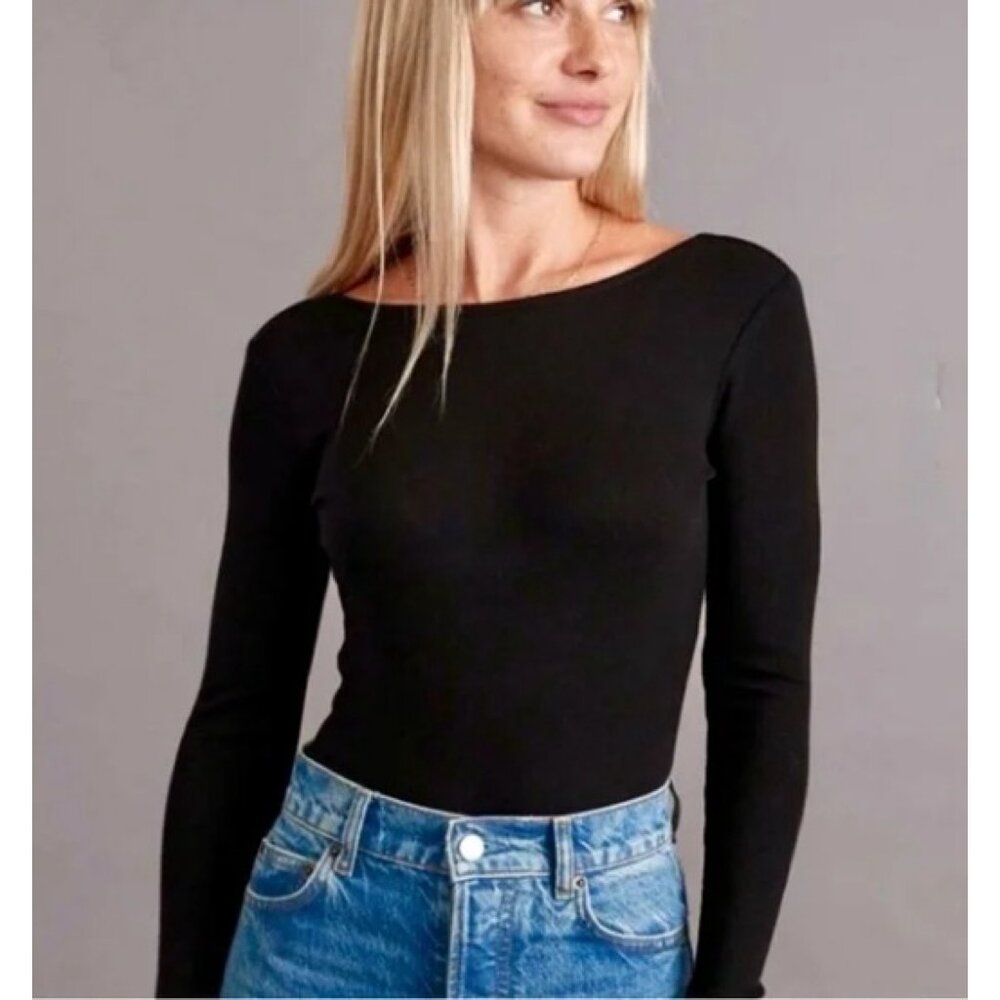 Lexi Ribbed Scoopback Bodysuit